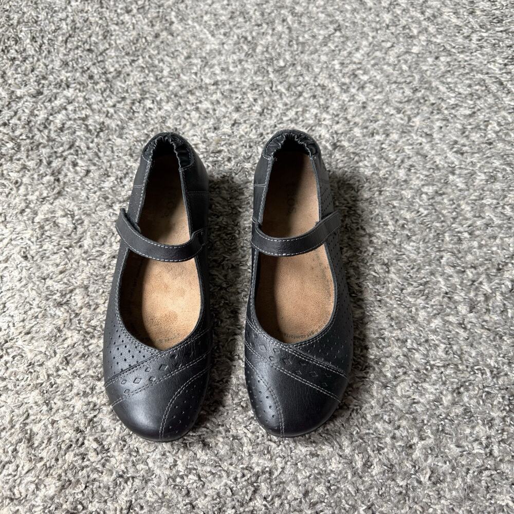 Taos Step It Up Women's Mary Jane Comfort Shoe Size 6-6.5 Black Leather